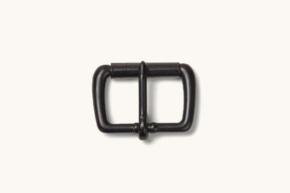 a black roller buckle